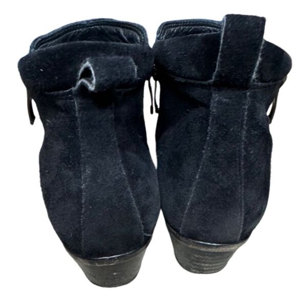 Paul Green Black Suede Jillian Ankle Booties - Picture 7 of 13